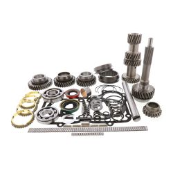 BK116WS_DLX, GKM22A (2) T10-15 - Muncie M22 4 Spd Rebuild 1" Bearing & Gear Kit Input Cluster 1st, 2nd, 3rd, Idler Gear & Sliders