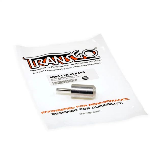 6R80-CLR-BYPASS Cooler Bypass Delete Kit Fits: 6R60, 6R80 GEN1 and GEN2 Does Not Fit: ZF6