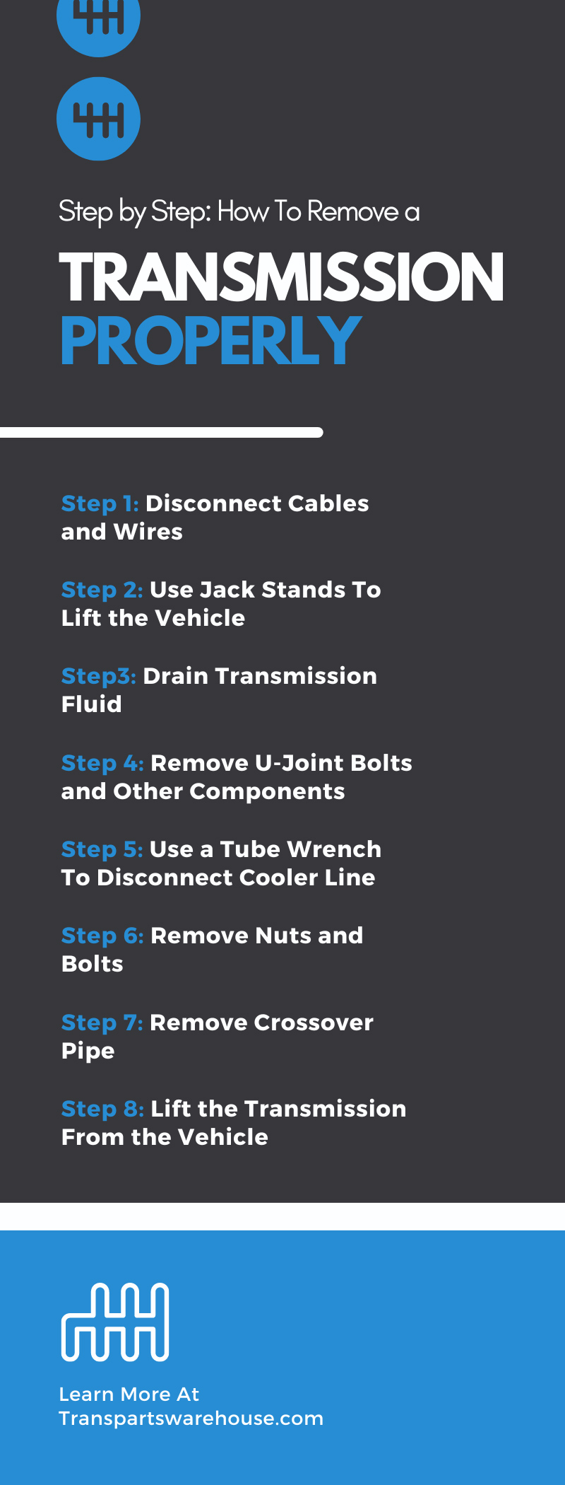 Step by Step: How To Remove a Transmission Properly