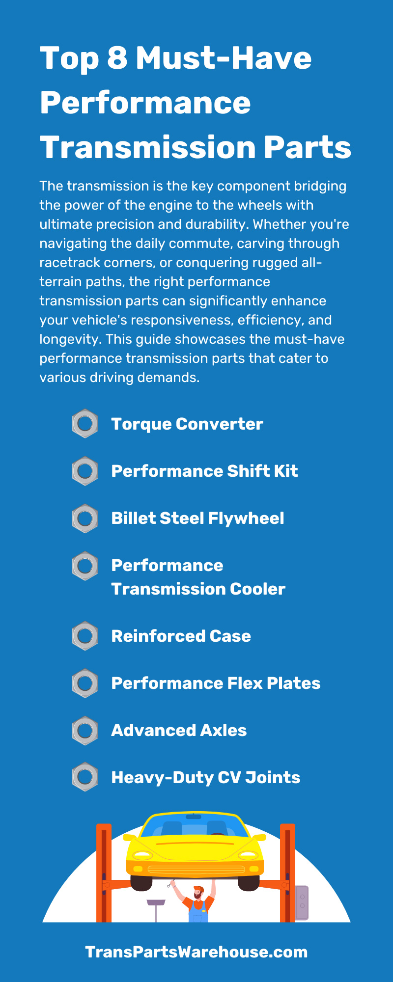 Top 8 Must-Have Performance Transmission Parts