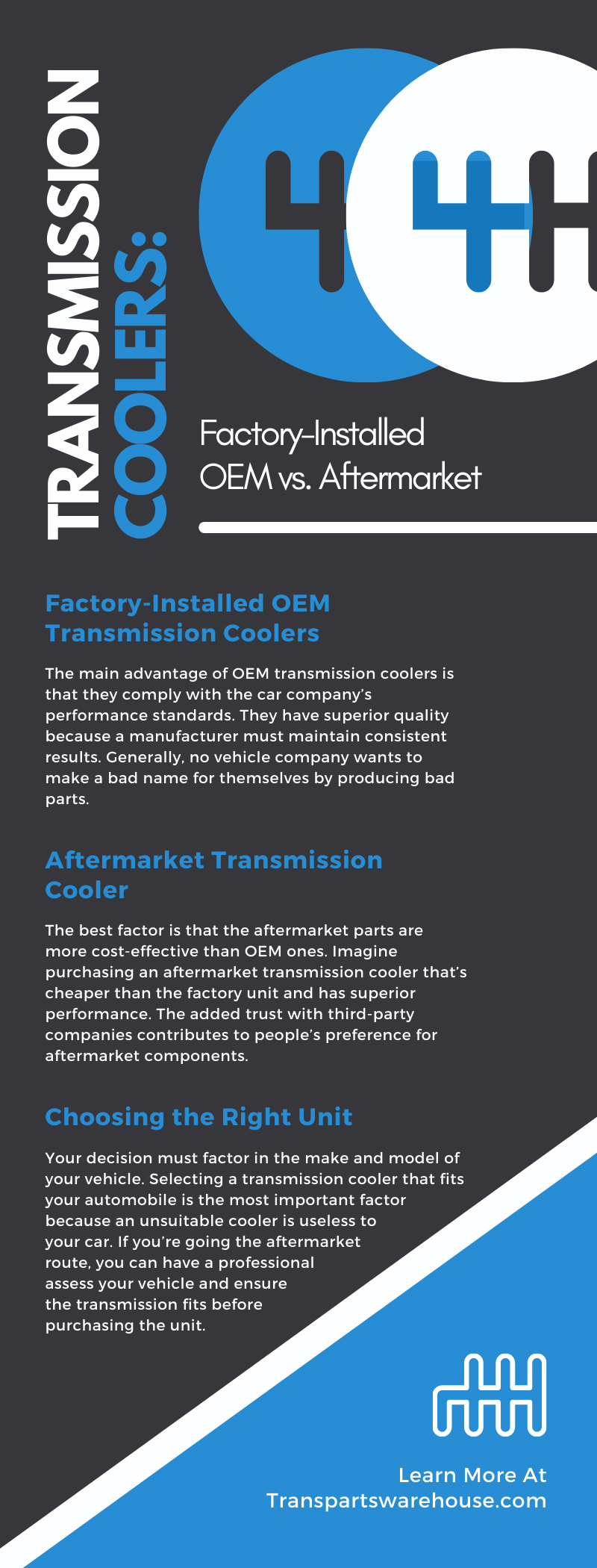 Transmission Coolers: Factory-Installed OEM vs. Aftermarket Transmission Coolers: Factory-Installed OEM vs. Aftermarket