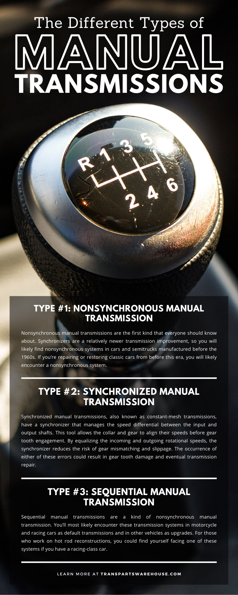The Different Types of Manual Transmissions